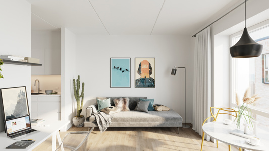Lækker og moderne 2-værelses lejlighed i Aarhus C